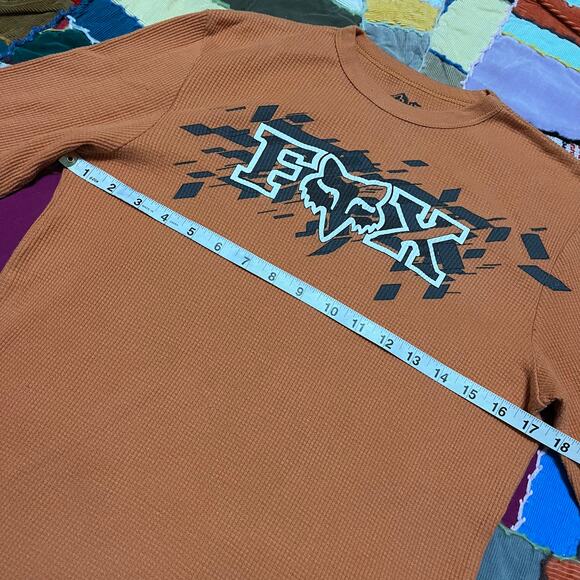 Fox Racing Y2K Orange Thermal Long Sleeve Medium - Picture 5 of 6